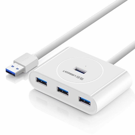 Εικόνα της USB 3.0 Hub 4 Θέσεων UGREEN CR113 20283 Λευκό