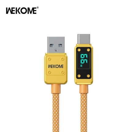 Εικόνα της Καλώδιο Φόρτισης WK WDC-06 USB σε USB-C 1m Χρυσό