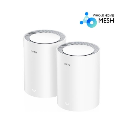 Εικόνα της Mesh Cudy M3000 V2.0 Wi-Fi6 AX3000 White (2-Pack)