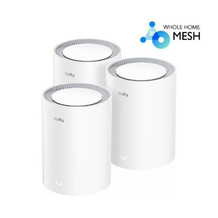 Εικόνα της Mesh Cudy M3000 V2.0 Wi-Fi6 AX3000 White (3-Pack)