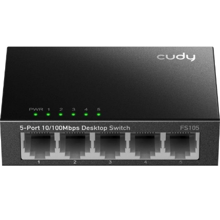 Εικόνα της Switch 5 Θέσεων Cudy FS105 10/100 Mbps Μεταλλικό