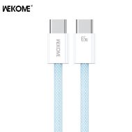 Εικόνα της Καλώδιο Φόρτισης WK WDC-21 USB-C σε USB-C PD 65W 1m Μπλέ