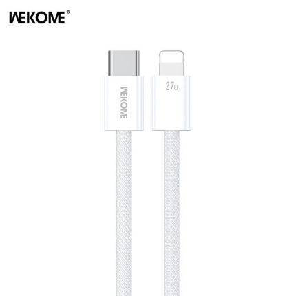 Εικόνα της Καλώδιο Φόρτισης WK WDC-21 USB-C σε Lightning PD 27W 1m Λευκό