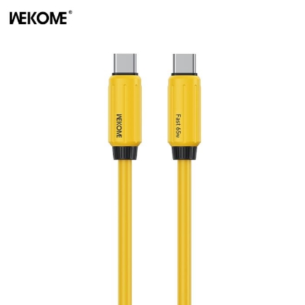 Εικόνα της Καλώδιο Φόρτισης WK WDC-28 USB-C σε USB-C PD 65W 1m Κίτρινο