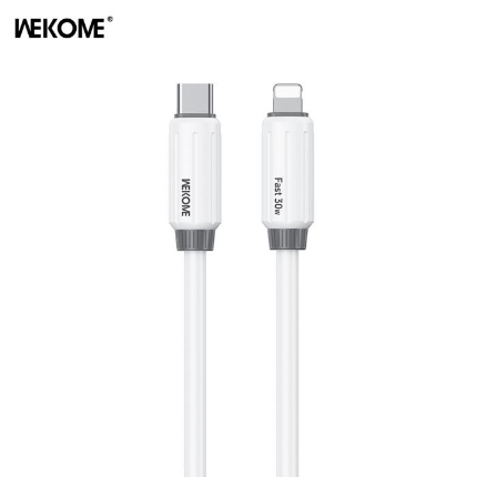 Εικόνα της Καλώδιο Φόρτισης WK WDC-29 USB-C σε Lightning PD 30W 1m Λευκό