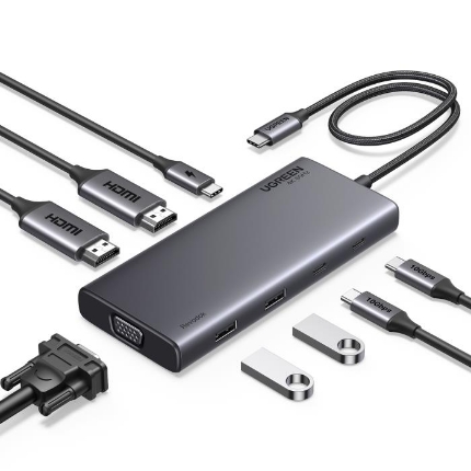 Εικόνα της USB-C Docking Station 8 σε 1 UGREEN CM639 35588