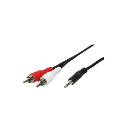 Εικόνα της Καλώδιο Ήχου 3.5mm σε 2xRCA M/M LogiLink CA1042 1.5m Μαύρο