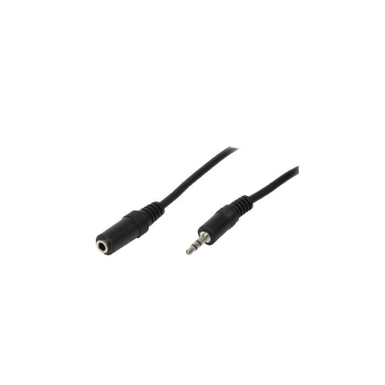 Picture of Audio Cable 3.5mm M/F LogiLink CA1054 3m Black