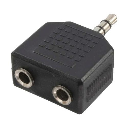 Picture of Audio adapter 3.5mm σε 2x3.5mm M/F LogiLink CA1002