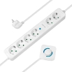 Picture of Socket 6 Ports LogiLink LPS271, with foot switch 1.5m White