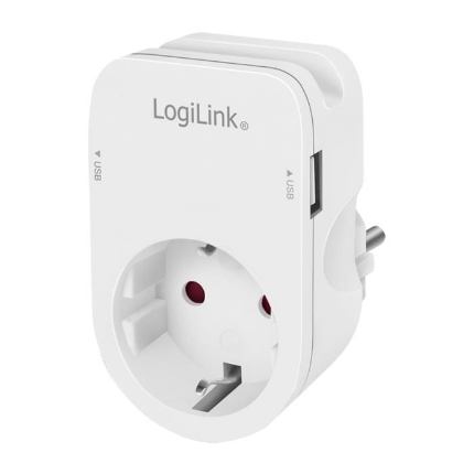 Picture of Protection Socket LogiLink PA0247, with 2 Ports USB