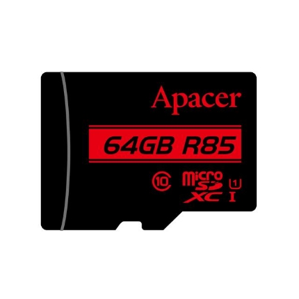 Εικόνα της Κάρτα Μνήμης Micro SDHC Apacer R85 64GB UHS-I U1 Class10