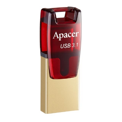 Picture of USB Stick Apacer AH180 64GB USB 3.1 Gen 1/USB-C Red