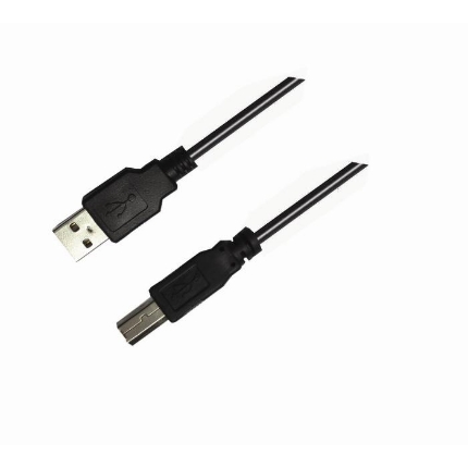 Εικόνα της Καλώδιο USB 2.0 σε USB-B M/M Aculine USB-004 1.8m Μαύρο