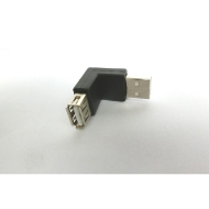 Εικόνα της Αντάπτορας USB 2.0 M/F 90 Μοιρών Aculine AD-038