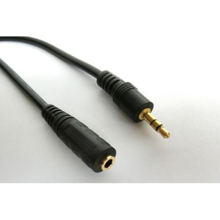 Picture of Audio Cable 3.5mm M/F Aculine AU-009 10m Black