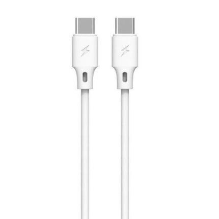 Εικόνα της Καλώδιο Φόρτισης WK WDC-106  USB-C σε USB-C 1m Λευκό