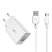 Picture of Charger WK WP-U56 2 Ports, with USB-C cable White