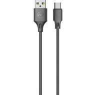 Εικόνα της Καλώδιο Φόρτισης WK WDC-092 USB σε USB-C 1m Μαύρο