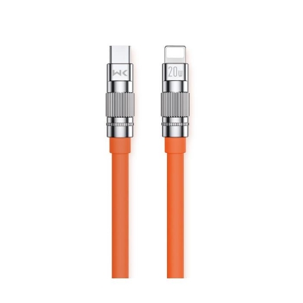 Εικόνα της Καλώδιο Φόρτισης WDC-187 USB-C σε Lightning PD 20W 1.2m Πορτοκαλί