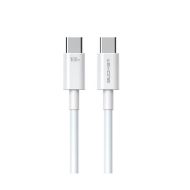 Εικόνα της Καλώδιο Φόρτισης WK WDC-182 USB-C σε USB-C 1m Λευκό