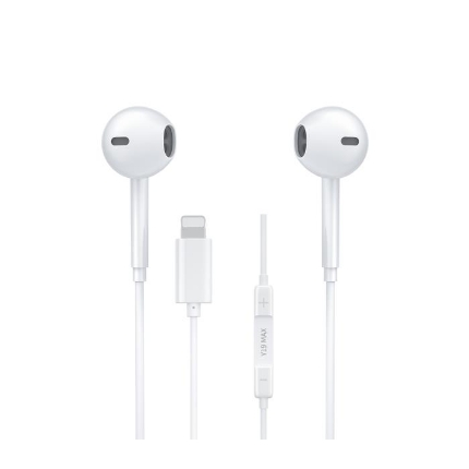 Picture of Earphones WK Y19 Max Lightning White