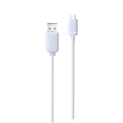 Εικόνα της Καλώδιο φόρτισης  iXchange MU13 USB σε Micro USB Λευκό 1m