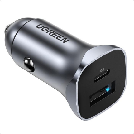 Picture of Car Charger PD 24W UGREEN CD130 30780 2 Ports Silver