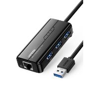 Εικόνα της USB 3.0 Hub 3 θέσεων UGREEN 20265, με Θύρα Δικτύου Gigabit