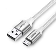 Εικόνα της Καλώδιο Φόρτισης UGREEN US290 60151 USB σε Micro USB 1m Ασημί