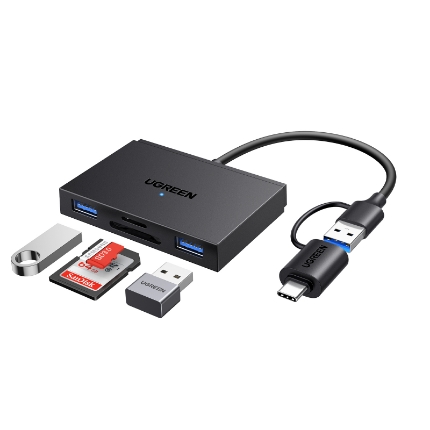 Εικόνα της Card Reader USB-C/USB UGREEN CM812 45167 SD/TF Γκρί